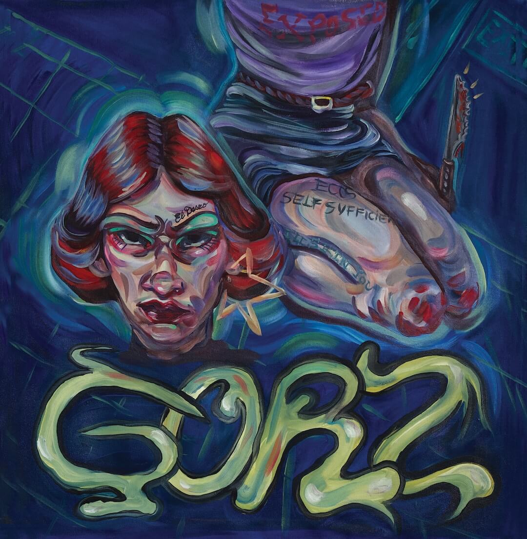 my tongue on your cheek